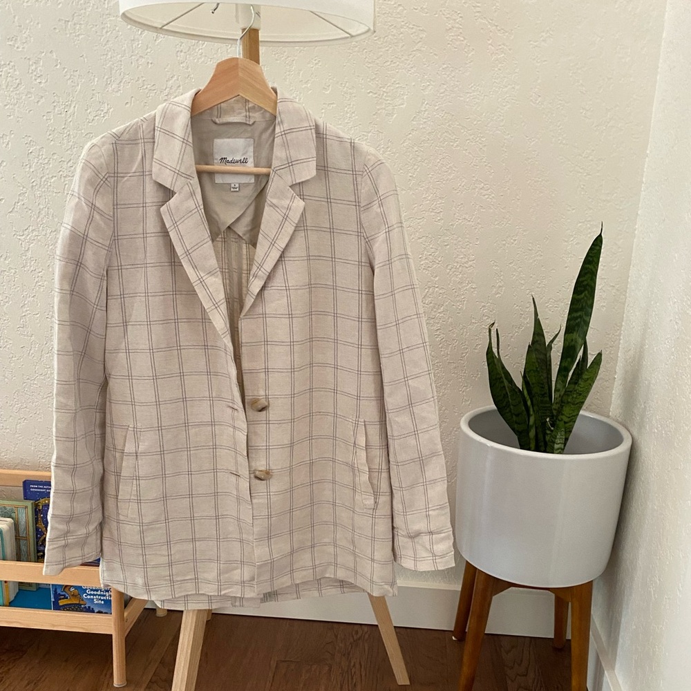 Madewell linen blazer